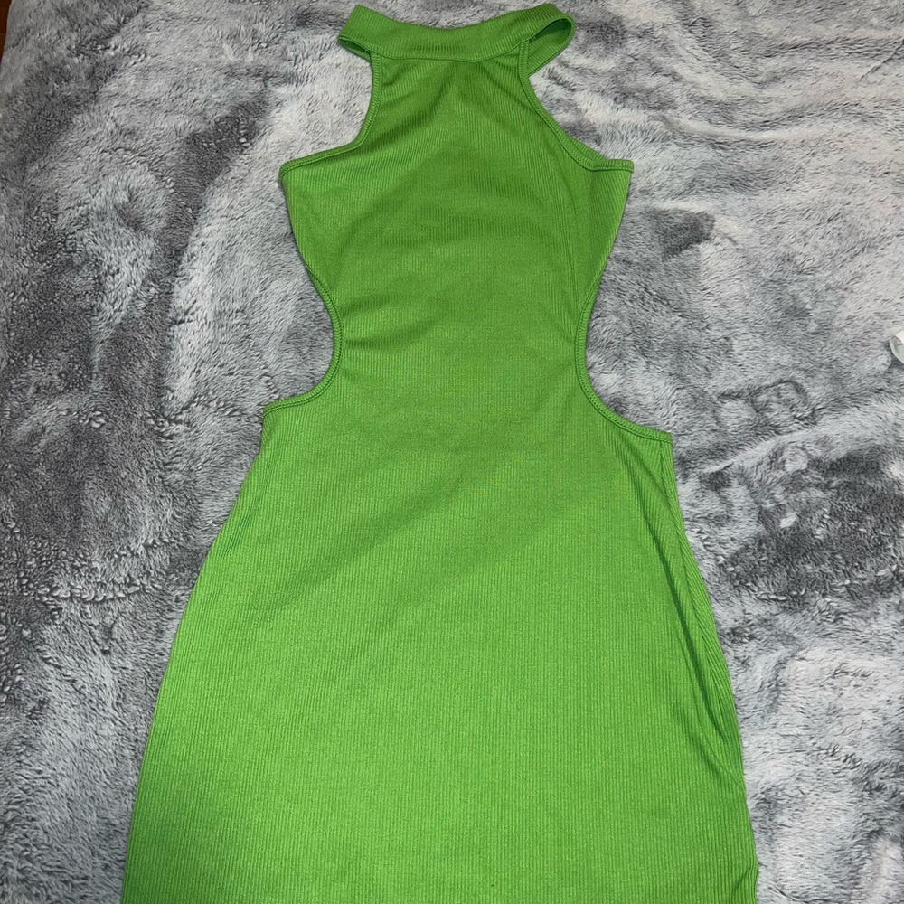 Green Halter Bodycon Mini Dress for Night Out
